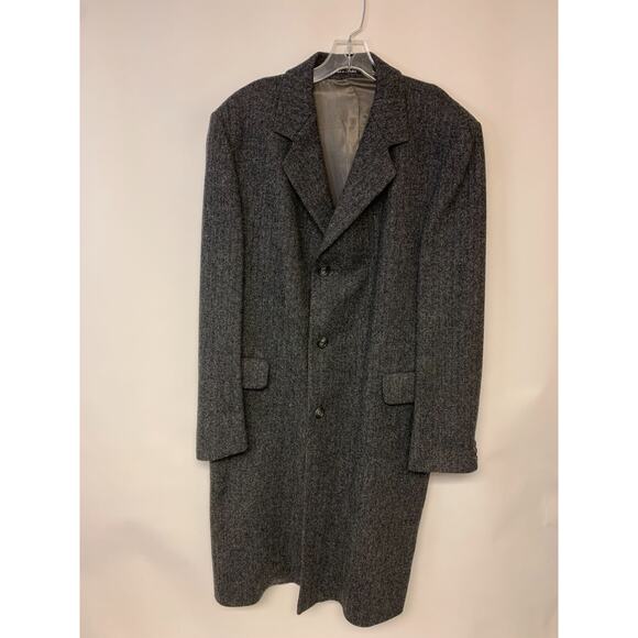 Unbranded Other - Coat Mens Size 42R Gray Tweed Wool Academia Ivy League Preppy Classic Timeless
